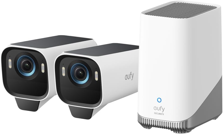 eufy Security eufy Security eufyCam S3 Pro, 2-Cam Kit, 4K Solar Outdoor
