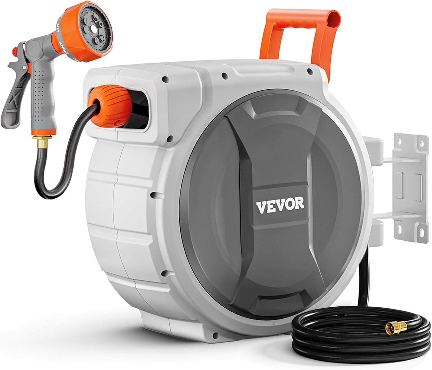 VEVOR VEVOR Retractable Garden Hose Reel, 5/8 Inch x 100 ft Wall Mounted…