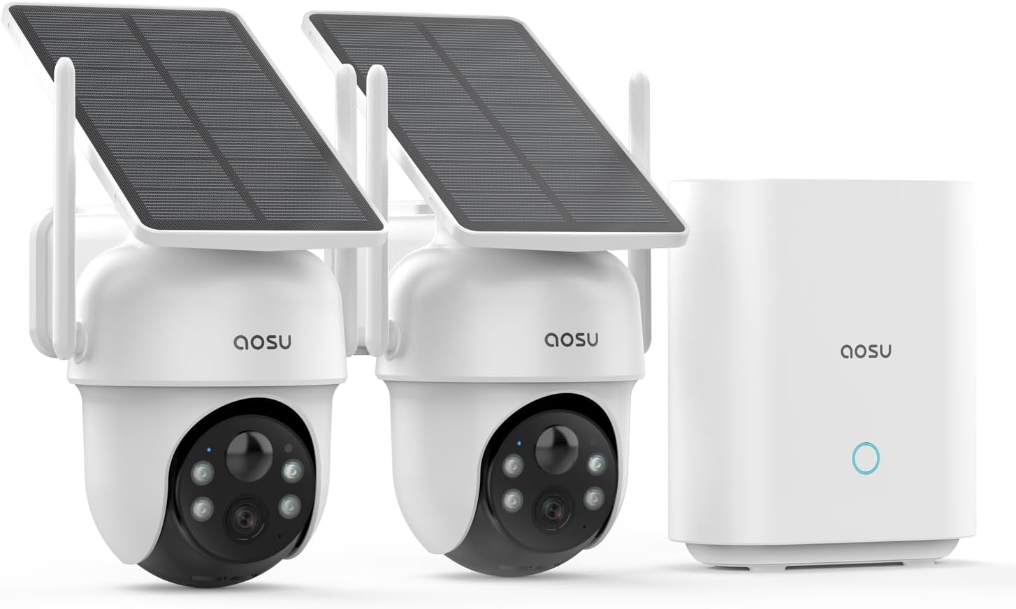 aosu aosu D1 Classic 2-Cam Kit, Security Cameras Wireless Outdoor, Solar…
