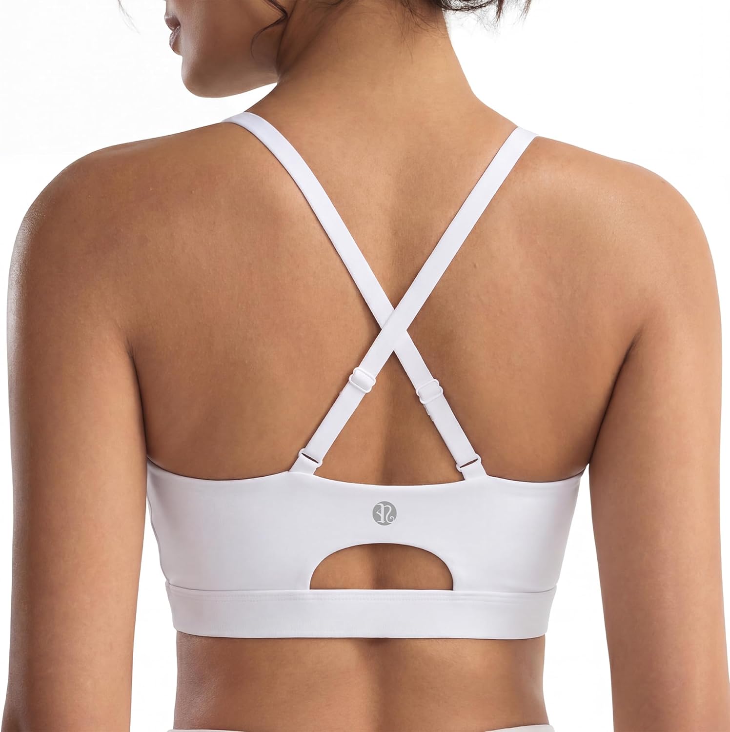 RUNNING RUNNING GIRL Adjustable Straps Cross Back Sports Bras for Women