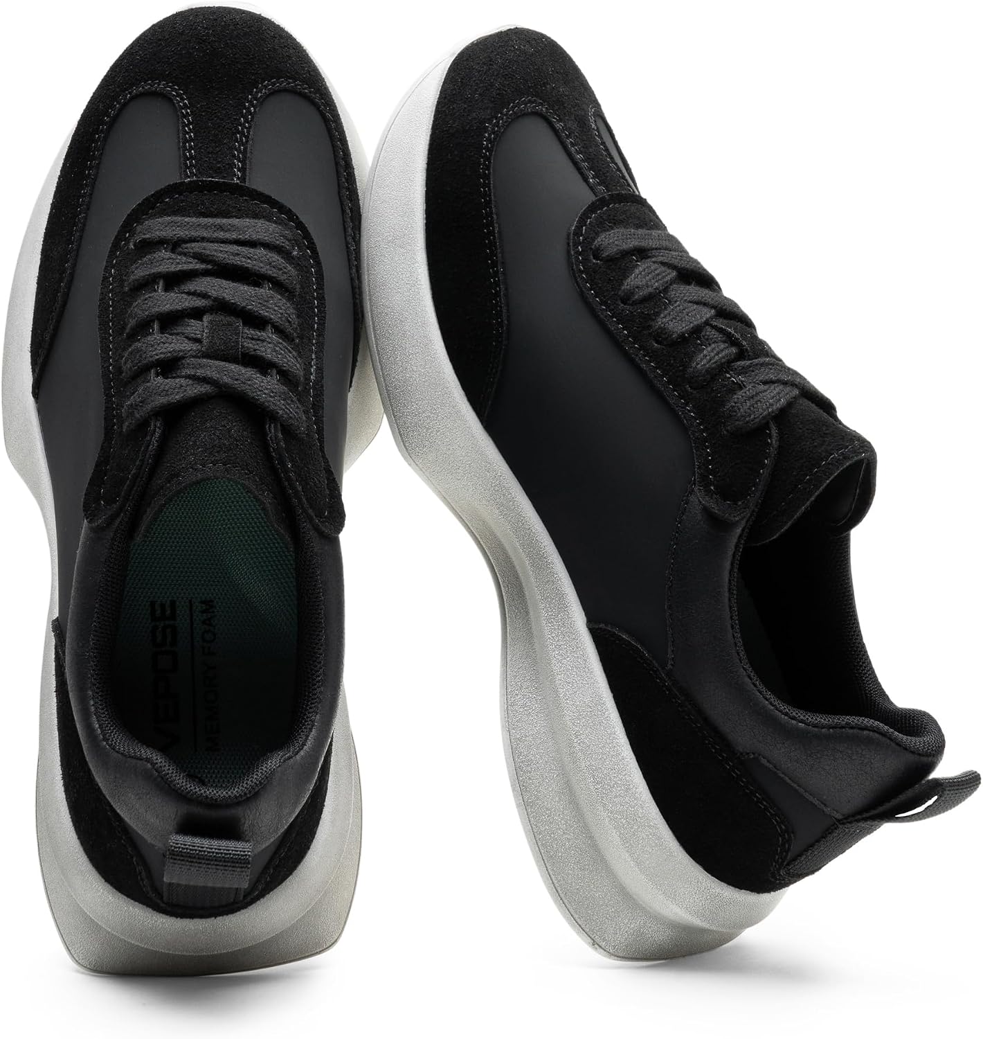 Vepose Vepose Women's Retro Platform Sneakers Lightweight Lace Up Walking Shoes