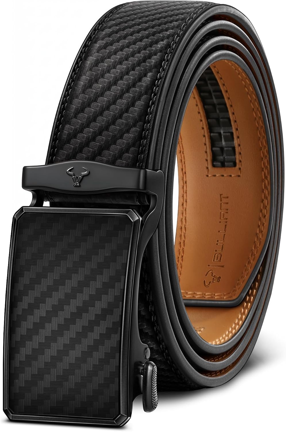 BULLIANT BULLIANT Ratchet Leather Belt For Men True-to-size 1 3/8"-Gift Boxed