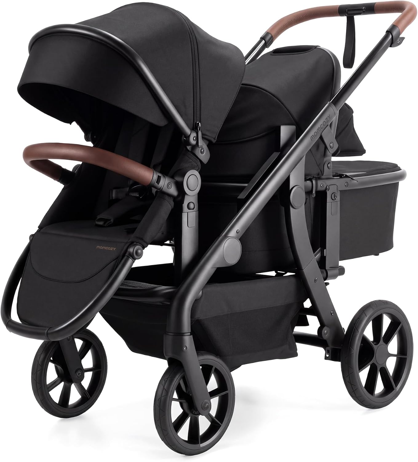 Momcozy Momcozy ChangeGo Single to Double to Wagon Stroller, 23 Configurations
