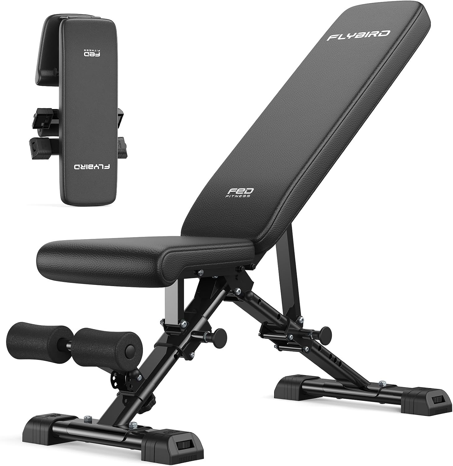 FLYBIRD FLYBIRD WB5 Weight Bench, ASTM-Certified 800LBS Adjustable Weight…
