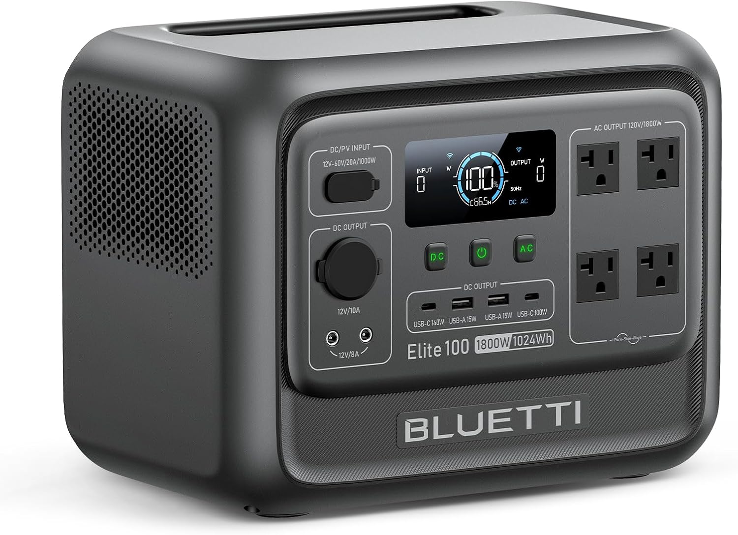 BLUETTI BLUETTI Elite 100 V2 Portable Power Station for Camping 1024Wh 1800W