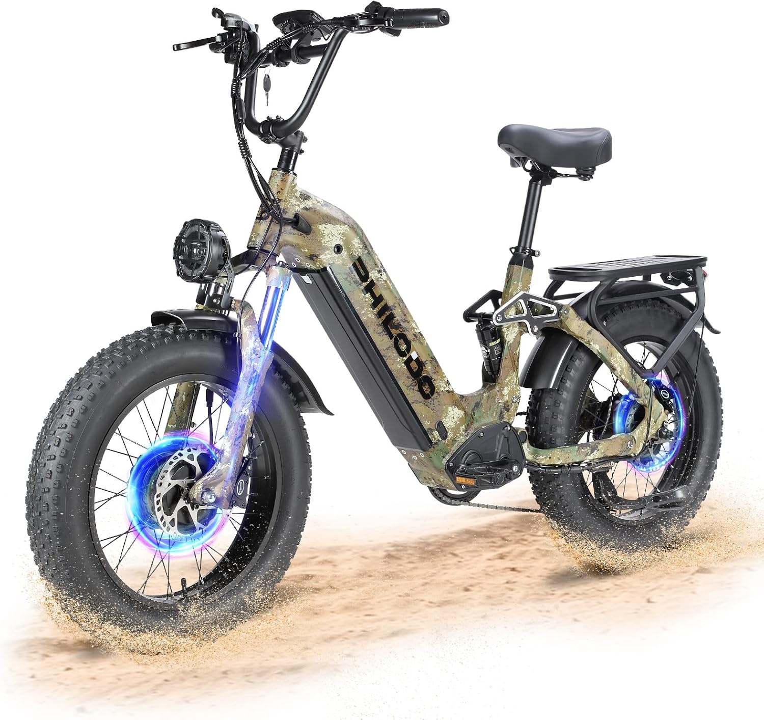 PHILODO Falcon 60V Off-Road Electric Bike - Dual Motor Hunting Ebike, Fat Tire…